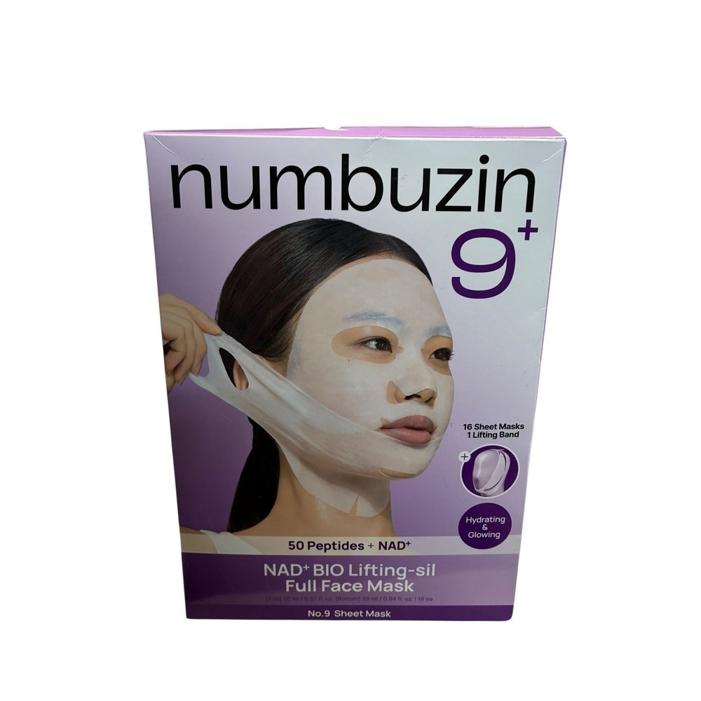 numbuzin No.9‎ NAD+ BIO Lifting-sil Full Face Mask 16 Sheets + Lifting Band